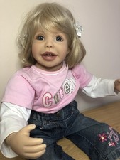 Silikon - Vinyl - Sammelpuppe Puppe Sammlerpuppe SANDRA von Feser Sammlerpuppe