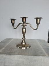 Jugendstil Kandelaber Kerzenständer versilbert Vintage 3-armig Leuchter groß
