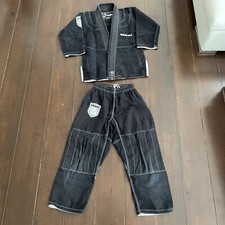 Okami Fightgear Fighter Gi black Größe 3 130 Jiu Jitsu Judo Anzug Kimono
