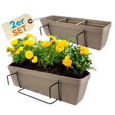 2er Set Blumenkasten Balkon