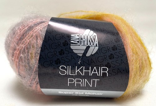 50g wolle silkhair print von - wolle,