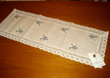 Folklore Stickerei, Landhaus-Tischläufer, 30 x 82 cm, neu