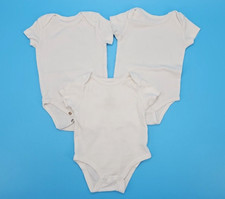 Mädchen Jungen 3x Body Einteiler Kurzarm in Gr. 62/68 (3-6 M)    100% Baumwolle