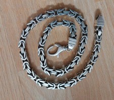 Königskette massiv 925er Sterling Silber 10mm, 50cm länge, Kette Halskette