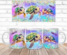 Tasse Tiere Schildkröte Delfin Delphin Jungen Mädchen Kinder  PERSONALISIERT
