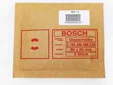 5 Ersatzscheiben für Druckknopfmelder 80x80mm von Bosch