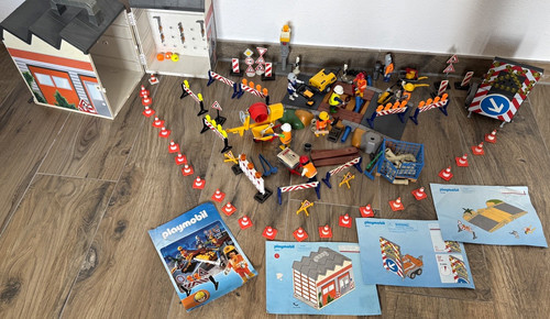 Playmobil baustelle konvolut - playmobil,