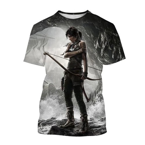 Tomb raider printed shirt - tomb,