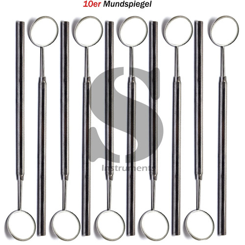 10er dental mundspiegel - dental, set