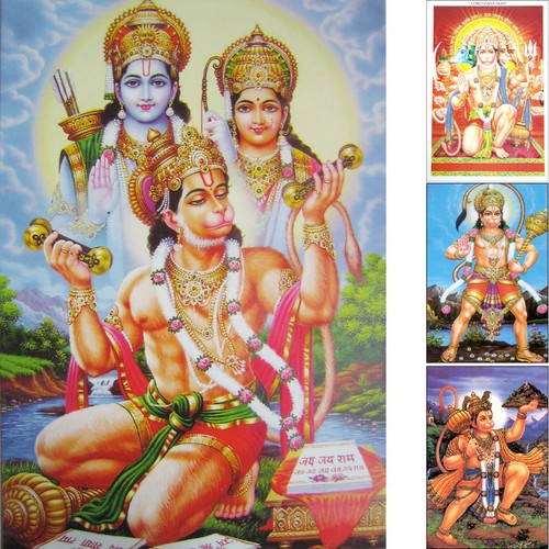 Hanuman postkarte indien - indien,
