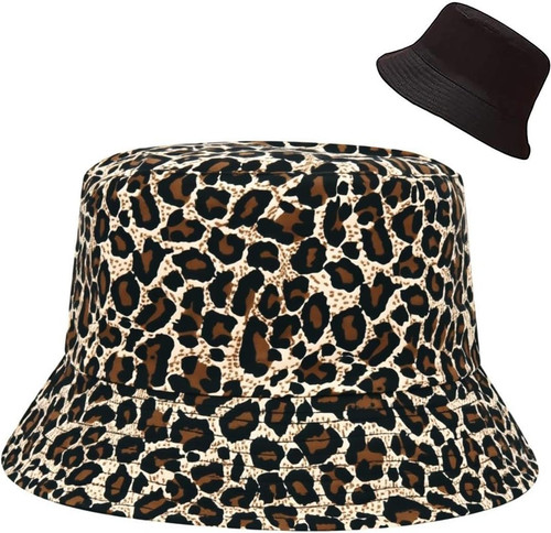 Leopardenmuster fischermütze - leopardenmuster,