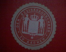 Siegelmarke Der Bezirksausschuss  zu Aachen  