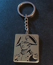 Herrlicher Napoleon Bonaparte Schlüssel-Anhänger aus Edelstahl. 35 x 40 mm. Neu!
