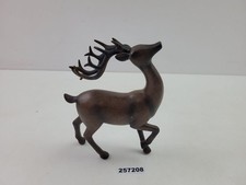 Hirsch Figur Holz Alt Vintage Deko Handgeschnitzt Waldtier Sammler #257208