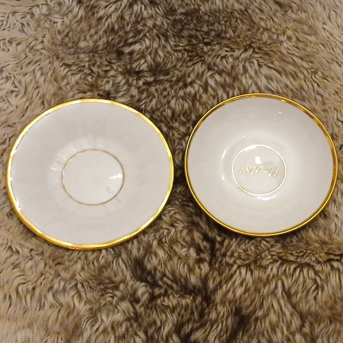 Porzellan untertasse - 2x,