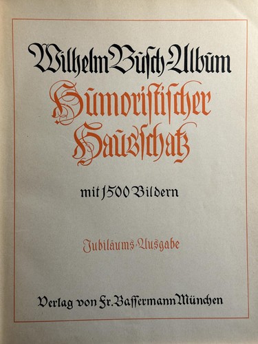 Buch wilhelm busch album - wilhelm,