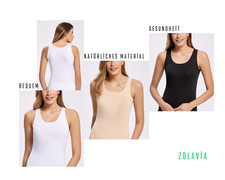 2er 4er Damen Unterhemd