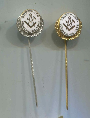 Anstecknadel baugewerbe verein - anstecknadel,