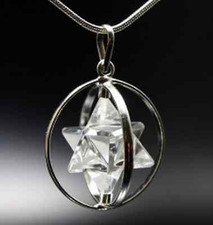 Bergkristall Merkaba Anhänger