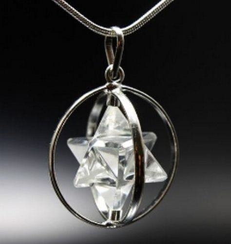 Bergkristall merkaba anhänger - bergkristall,