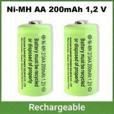 2x 2/3AA Akku 200 mAh 1,2 V