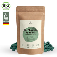 BIONUTRA® Chlorella Spirulina Presslinge Bio 250 g, 1000 x 250 mg Tabletten