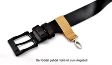 Schlüsselanhänger Gürtelschlaufe 25 mm mit Drehgelenk-Karabinerhaken