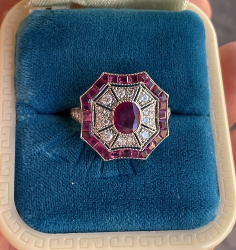 Natürlicher rubin diamant - natürlicher, &