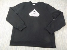Pyrenex Charles Sweatshirt Herren XXL Schwarz 100% Baumwolle Rundhals Made in Portugal