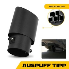 Schwarz Endrohr Auspuffblende