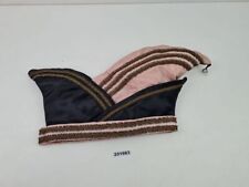 Mütze Narrenkappe rosa schwarz Fasching Karneval Theater Vintage #251983