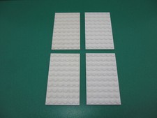 Lego 4 x Platte 3033 weiß 6 x