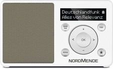 Nordmende Transita 100 | DAB+/UKW Retroradio, Akku, OLED-Display