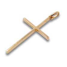 Kreuz Anhänger 750 Gold 18 Kt Gelbgold Glaube Goldschmuck Wert 620,-