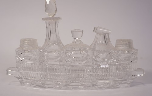 Antike art deco glas menage - antike,