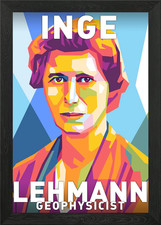 Inge Lehmann gerahmtes
