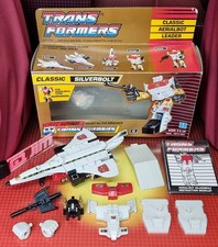 Vintage Hasbro Transformers G1 Autobot Aerialbot Silverbolt komplett in Gold Box