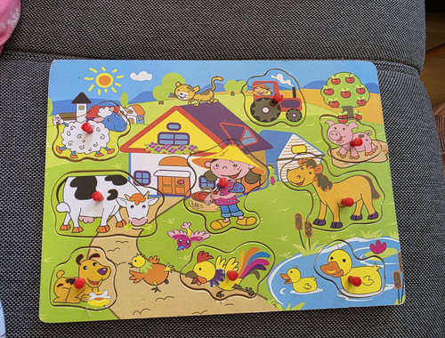 Holz setzpuzzle bauernhof - holz-setzpuzzle,