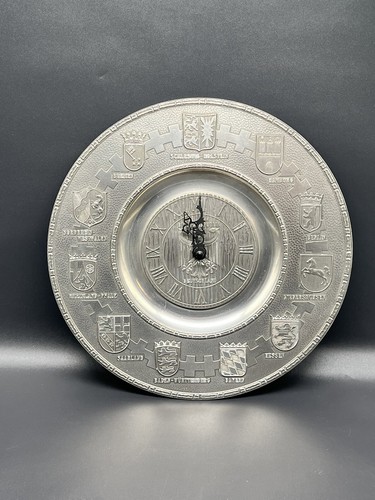 Zinn wanduhr bundesrepublik - zinn,