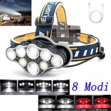 200000LM 8 Modi LED Stirnlampe