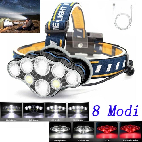 200000lm led stirnlampe - led, 8