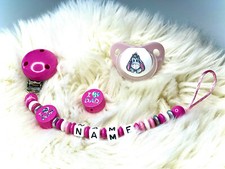 Schnullerkette mit Namen, "I