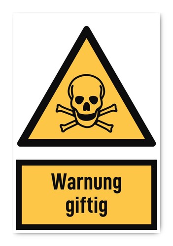 Warnung giftig warnzeichen - giftig,
