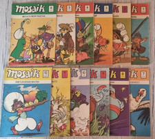 Mosaik - Abrafaxe - Jahrgang 1976 - 12 Hefte, kompletter Jahrgang mit Mängeln