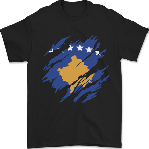 Torn flag kosovo herren - kosovo,