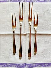 Wilkens Martin Art deco Besteck versilbert 90 Fleischgabel Aufschnittgabel 4 Stk
