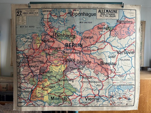 Karte schulplakat vidal - karte,