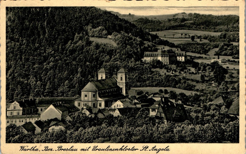 Gruss aus schlesien wartha - ak,