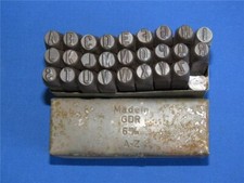 DDR Schlagbuchstaben 6 mm A-Z  Einschlagbuchstaben Schlagstempel Punziereisen