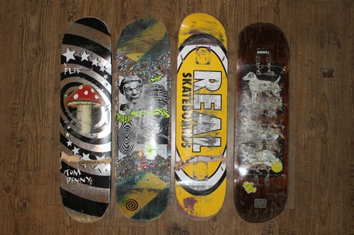Alte gebrauchte skateboard - 4x,